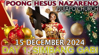 DAY 1  SIMBANG GABI · 16 December 2024 · Nuestro Padre Hesus Nazareno Quiapo Church Mass [upl. by Ignaz238]