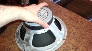 Fixing Celestion speaker rubbing coil PART 1 [upl. by Packston723]