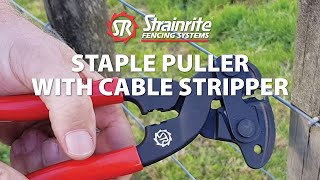 Strainrite  Staple Puller with Cable Stripper [upl. by Andrew]