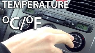 How to change temperature units in VW Climatronic Golf Touran Passat Scirocco Jetta [upl. by Firooc968]