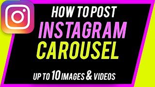 How to Create Instagram Carousel Post  Grow FASTER with Multiimage Posts [upl. by Marris]