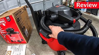 Review of CRAFTSMAN 16 Gallon 65 HP Vacuum with Detachable Leaf Blower [upl. by Kristina]