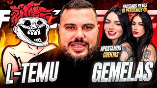 ESTAS DOS GEMELAS COLOMBIANAS 🇨🇴 RETAN A LTEMU 👹 A PVP APOSTANDO SUS CUENTAS Y SU CLAN 😱  70 [upl. by Atekihs]