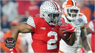 JK Dobbins breaks Buckeyes singleseason rushing record vs Clemson  College Football Highlights [upl. by Assylem]