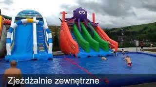 Aquapark Termy Bania  zjeżdżalnie wodne dla dzieci latem [upl. by Hudis]