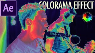 Adobe After Effects Tutorial How to use the COLORAMA Effect Heat Map Thermal Vision Tint Grade [upl. by Schaeffer36]