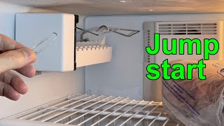 Ice maker not making ice troubleshooting jumper test cycle [upl. by Banquer]