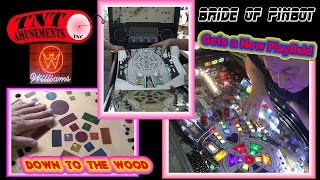 1257 Williams BRIDE OF PINBOT gets a new Playfield Overlay TNT Amements TNT Amusements [upl. by Anaes]