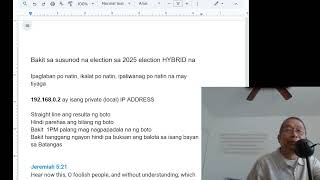 Bakit sa susunod na election sa 2025 election HYBRID na [upl. by Eelesor]