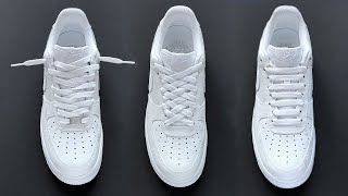 5 WAYS HOW TO LACE NIKE AIR FORCE 1 LOW [upl. by Sudaorb]