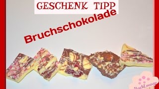 DIY  Geschenk Tipp  Bruchschokolade  schnell und einfach gemacht  BackLounge 2015 [upl. by Lombard754]