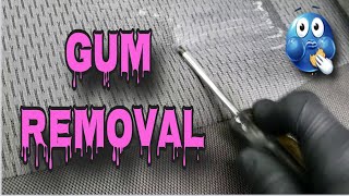 GUM REMOVAL  car interior cleaning [upl. by Enaitsirhc70]