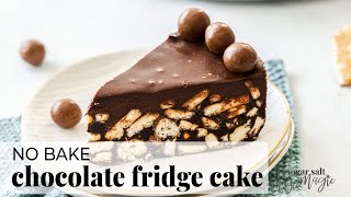 No Bake Chocolate Fridge Cake [upl. by Wescott509]