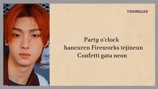 TWS  Fire Confetti  KARAOKE with lyrics [upl. by Htiduy]