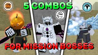 BEST 5 PVE COMBOS FOR BOSSES Humanoid  Shindo Life [upl. by Egdirdle]