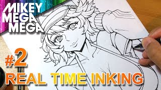 Real Time FANART TUTORIAL  Inking [upl. by Mchenry202]