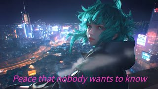 Night City feat GUMI amp Haluachron Lyric Music Video [upl. by Harneen442]