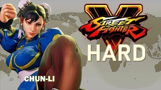 Street Fighter V  ChunLi Arcade Mode HARD [upl. by Ivgnout]