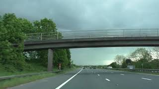 Driving On The M5 Motorway From Taunton Deane Services To M5 Motorway J31 Plymouth A38 England [upl. by Geer]