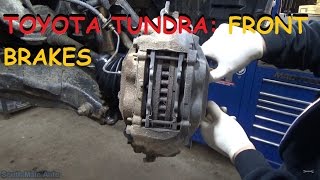 Toyota Tundra  Front Brakes [upl. by Ymia131]