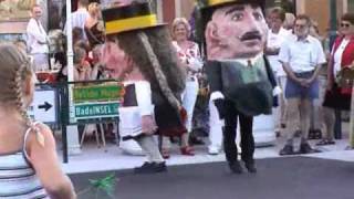 Giant Samson parade at Tamsweg Lungau Salzburg Austria [upl. by Spiegleman]