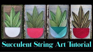 Succulent String Art Kit Tutorial [upl. by Laemaj]