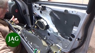 Door Trim  Card Removal Jaguar SType R STR [upl. by Messing]