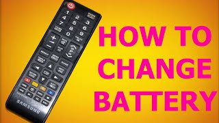 How to replacechange battery in Sumsungtv remoteELECTRECA [upl. by Tecla]