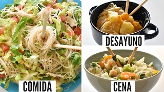 3 RECETAS VEGANAS CON FIDEOS CHINOS DESAYUNO COMIDA Y CENA  VIDA VEGANA [upl. by Artemisia]