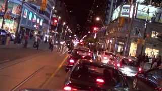 Downtown Toronto at night in HD [upl. by Onnem]