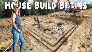 Building a House Start to Finish  Pouring the Foundation Ep 3 [upl. by Irianat]