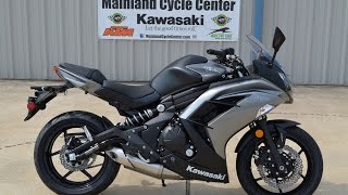 6899 2014 Kawasaki Ninja 650 ABS Gray Overview and Review [upl. by Nosaes]