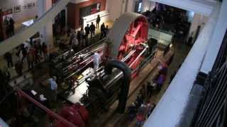 Starting The Big Red Corliss Steam Engine [upl. by Sand]