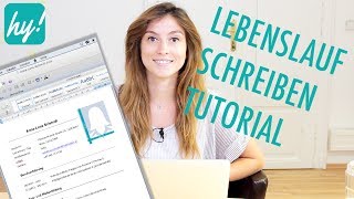 Lebenslauf schreiben Muster  MacBook Word Tutorial [upl. by Iolande]