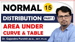 Normal Distribution  Normal Distribution Table amp Area Under Curve  Examples PartII [upl. by Enrobso882]