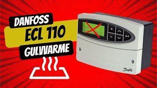 Sådan indstiller du din Danfoss ECL 110  Gulvvarme [upl. by Ian]