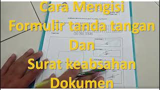 Cara mengisi Surat keabsahan Dokumen UT 2023 universitasterbuka [upl. by Iron]