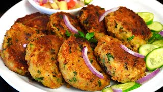 CHICKPEA PATTIES RECIPE  Easy amp Healthy Chickpea Recipe  Chana Kabab [upl. by Ileray]