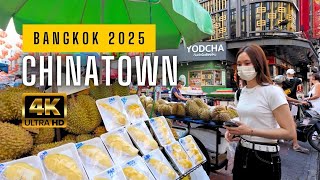 A Peaceful Day in Bangkok’s Chinatown  4K HDR Walk with Stunning Sound [upl. by Richman274]