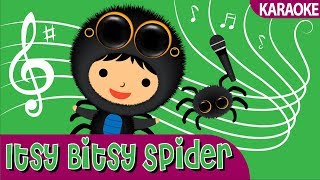 Karaoke Songs With Lyrics  The Itsy Bitsy Spider Song [upl. by Koby726]