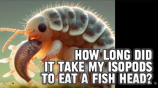 Discover the fascinating world of my isopods as they devour a fish head in Isopod House terrarium [upl. by Sewel]