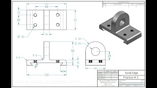 Solid Edge Tutorial  Practice for Beginners  3 [upl. by Hillari80]