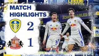 Highlights  Leeds United 21 Sunderland  LAST MINUTE STRUIJK WINNER [upl. by Wengert]