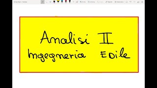 ESAME ANALISI 2  Facoltà di Ingegneria Edile [upl. by Eizus]