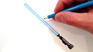 How to Draw a Lightsaber [upl. by Haela]