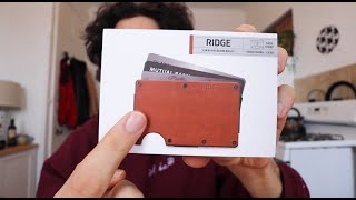 RIDGE WALLET Review and Unboxing [upl. by Pump]