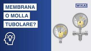 Come funziona un manometro Molla tubolare vs membrana [upl. by Une]