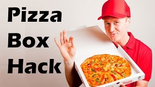 Pizza Box Hack  Turn Box Into Plates [upl. by Enaamuj209]