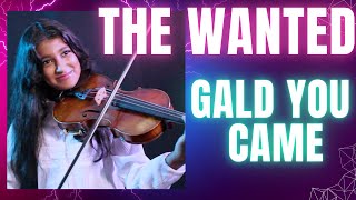 The Wanted  Glad You Came Violin Cover by Anisha SK [upl. by Broeker]