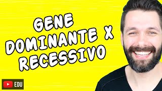 GENE DOMINANTE E RECESSIVO  DIFERENÇAS  Genética  Biologia com Samuel Cunha [upl. by Ardelis]